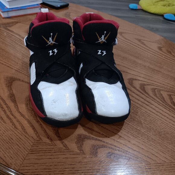 Nike Air Jordan 8 Retro Paprika Sneakers Youth Size 2 - Picture 2 of 8